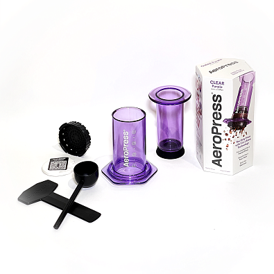Кофеварка ручная AeroPress Clear Purple